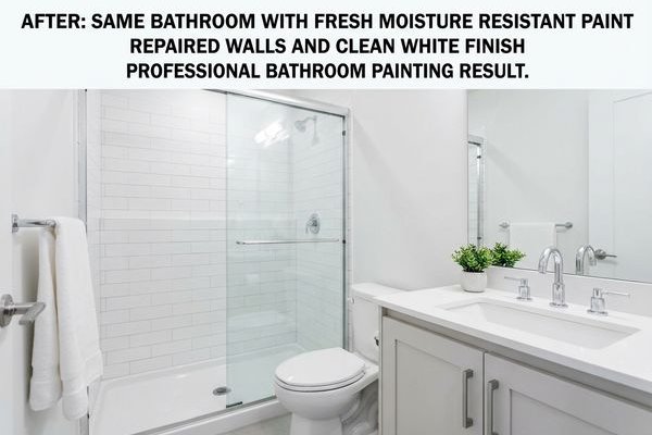 Same bathroom with fresh paint