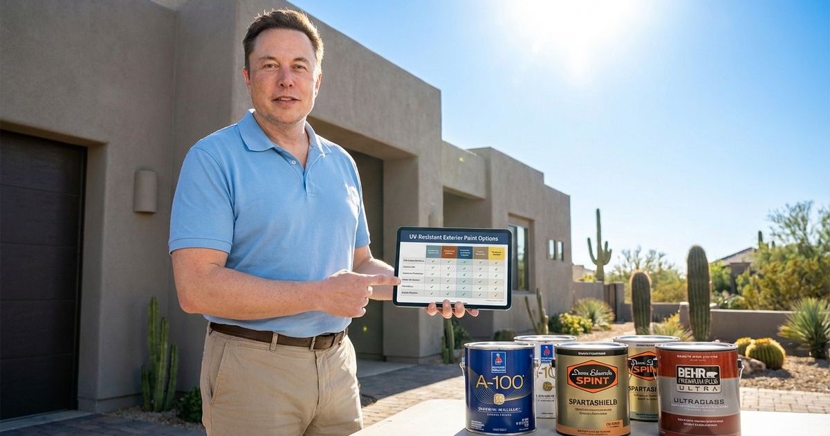 UV-resistant paint protecting Phoenix home from Arizona sun