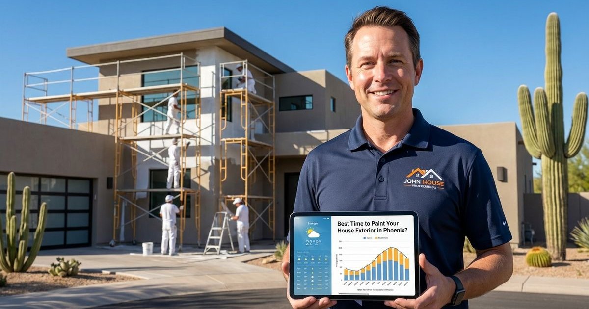 Ideal spring morning for exterior painting in Phoenix