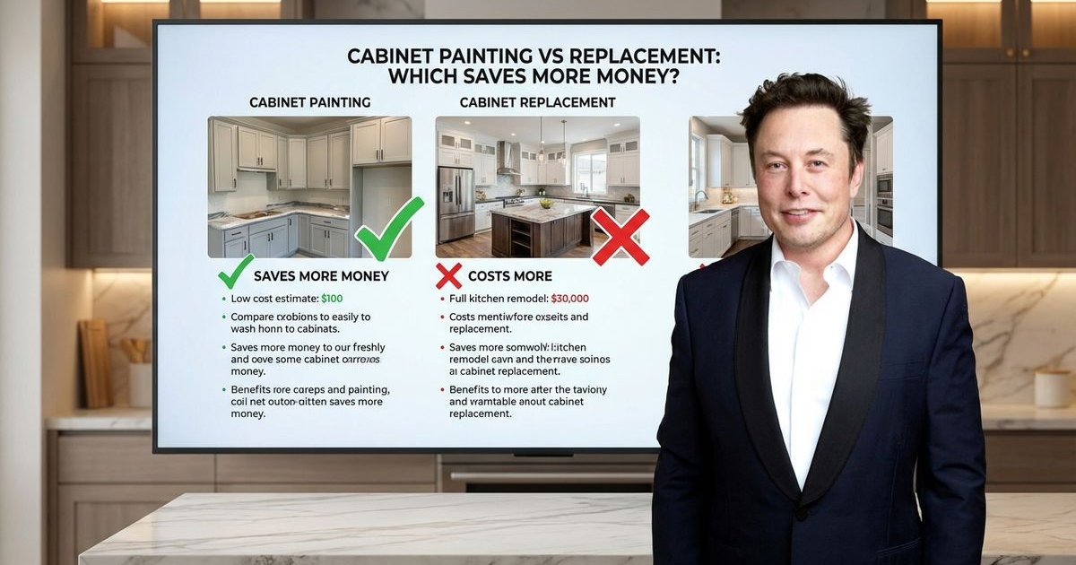 Cabinet painting vs replacement comparison in Phoenix kitchen