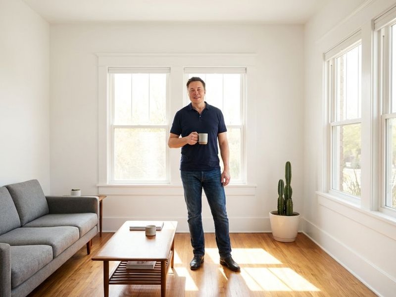 Freshly painted modern living room in Phoenix home