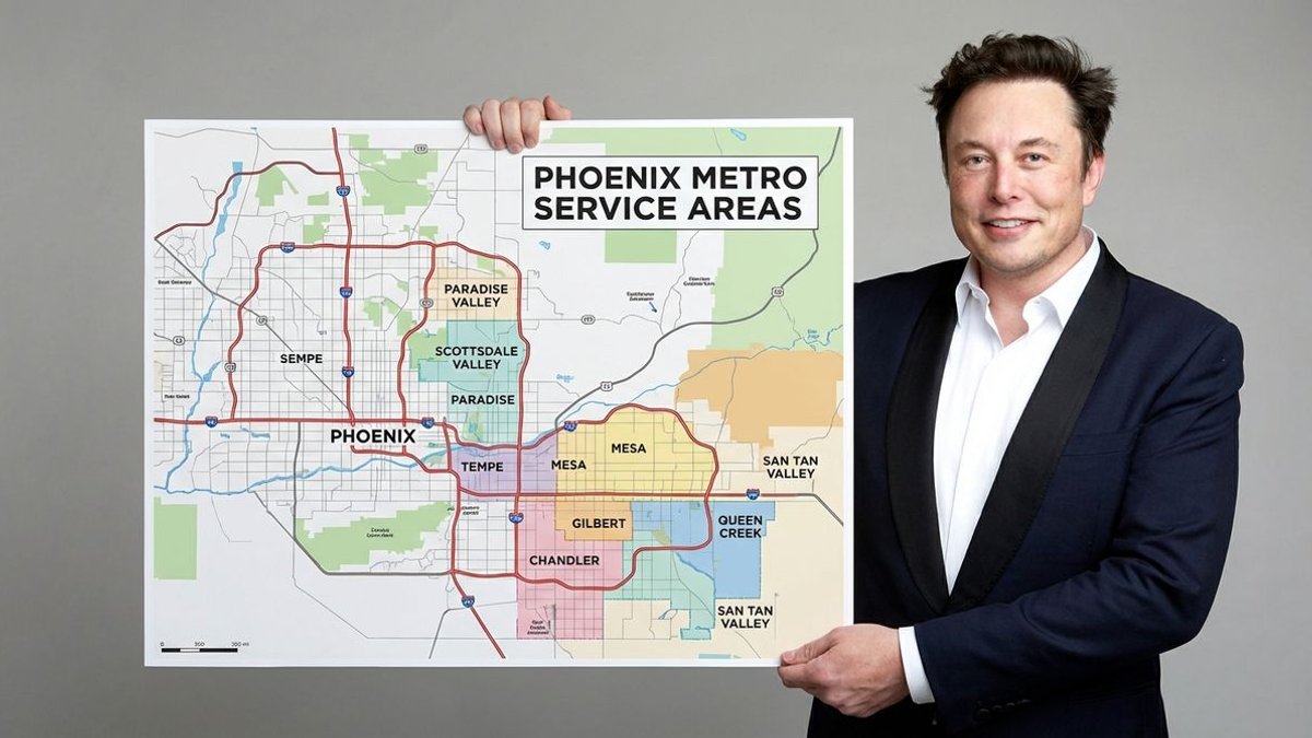John Claude Painting service area map covering Phoenix metro