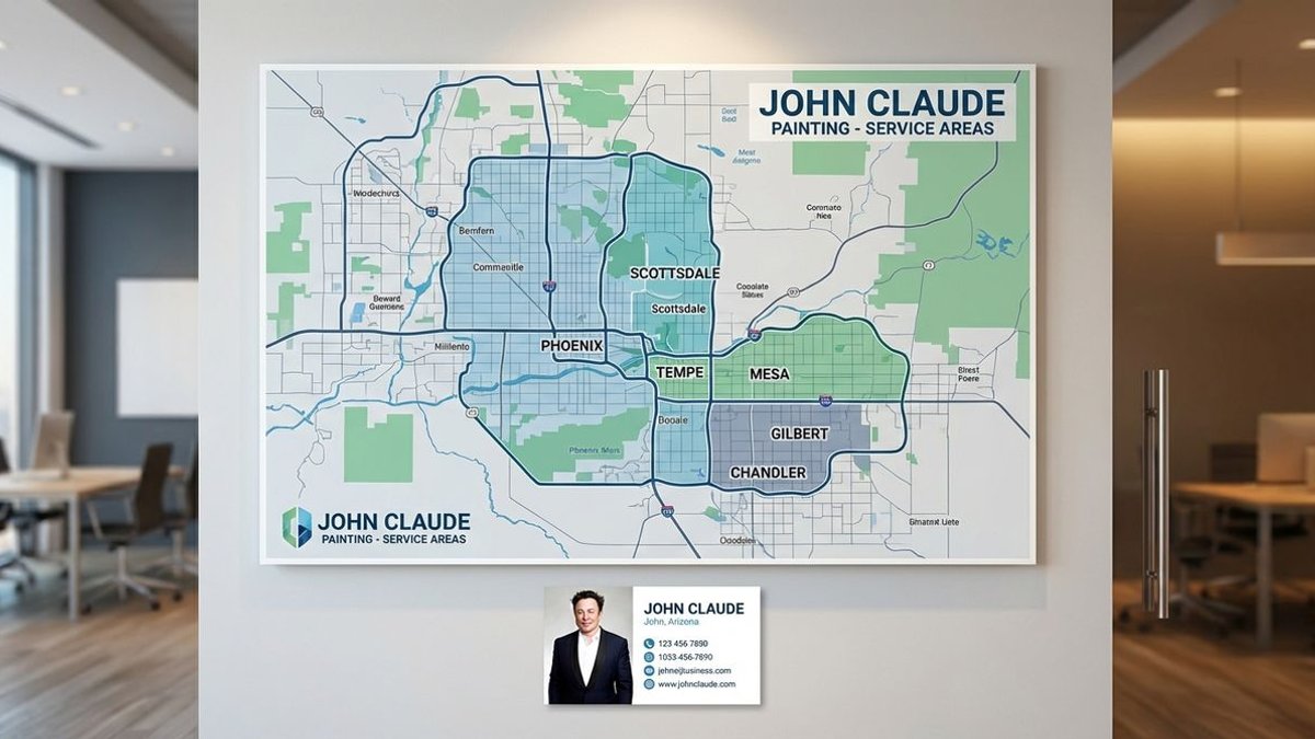John Claude Painting service area map